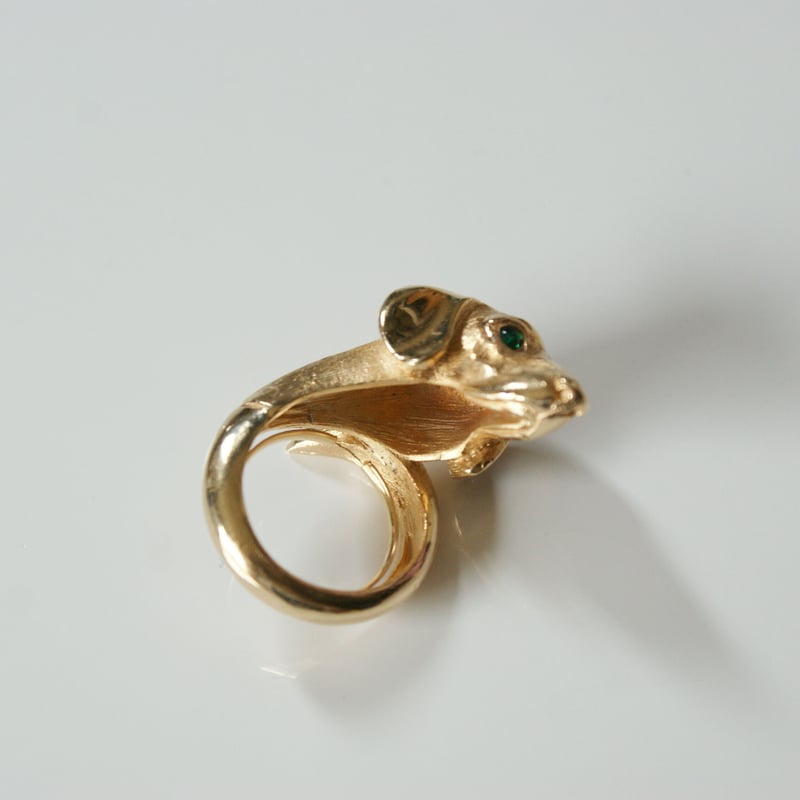 TRIFARIクラウントリファリ ミニチュアダックス犬 エメラルドグリーン