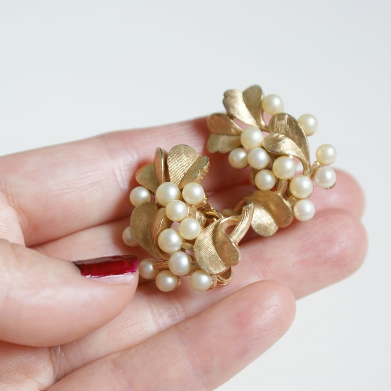 TRIFARI トリファリ ヴィンテージ ブローチ イヤリング