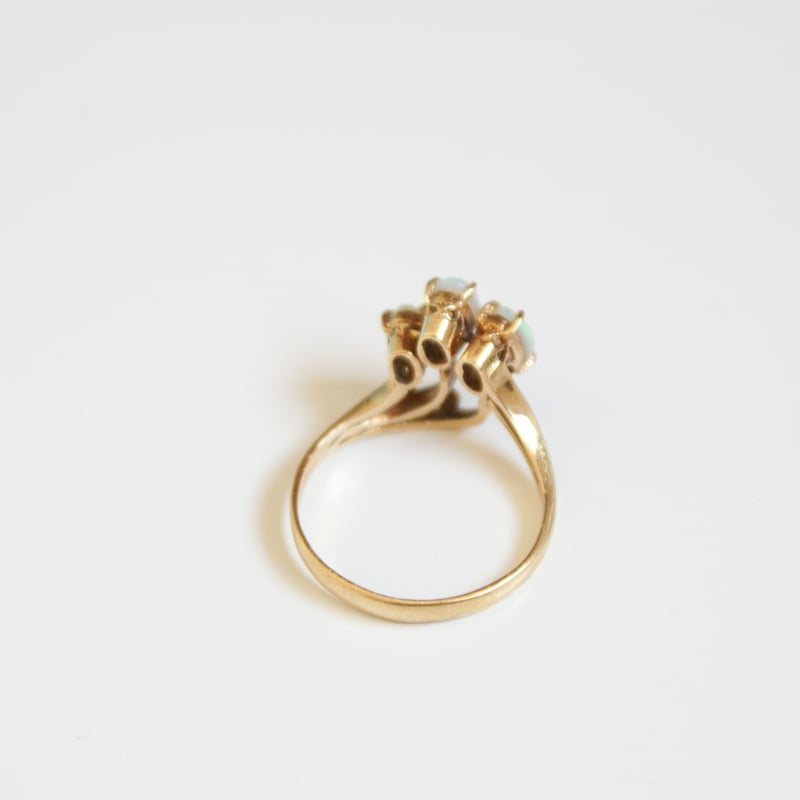 ヴィンテージ オパール リング18k - アクセサリー ヴィンテージ オパール リング18k - アクセサリー