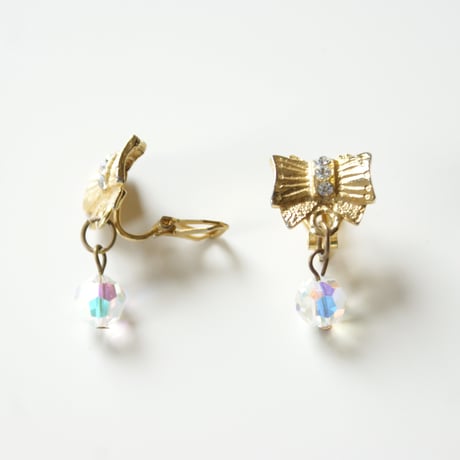 Special price【スペシャル プライス】リボン オーロラ ラインストーン / ヴィンテージアクセサリー