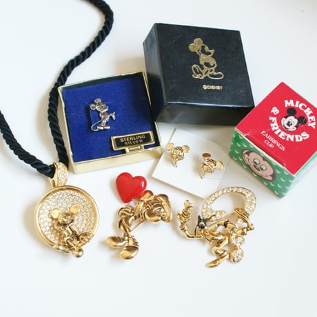 【New Vintage Stock】AVONエイボン DISNEY ディズニー ミッキー  イヤリング / ヴィンテージ・コスチュームジュエリー