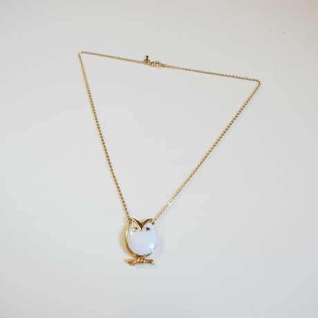 TRIFARI  トリファリ ホワイト エナメル ネックレス/ ヴィンテージアクセサリー