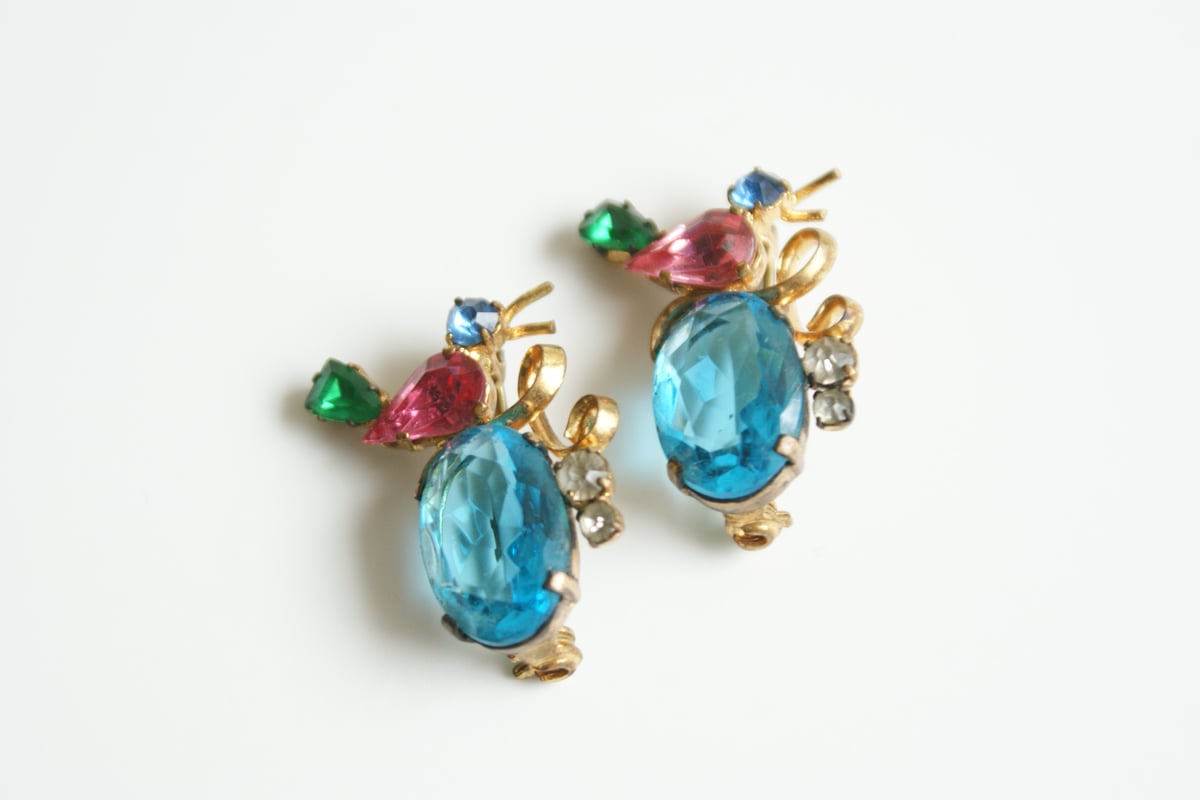 アメリカ買付】Czechoslovakia チェコスロバキア製 ガラス バード ミニ