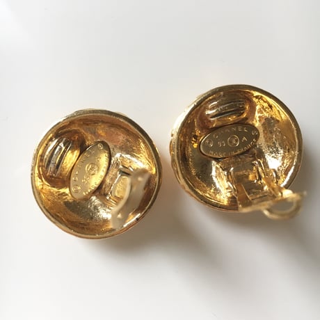 CHANELシャネル ココマーク ゴールド イヤリング / ヴィンテージアクセサリー