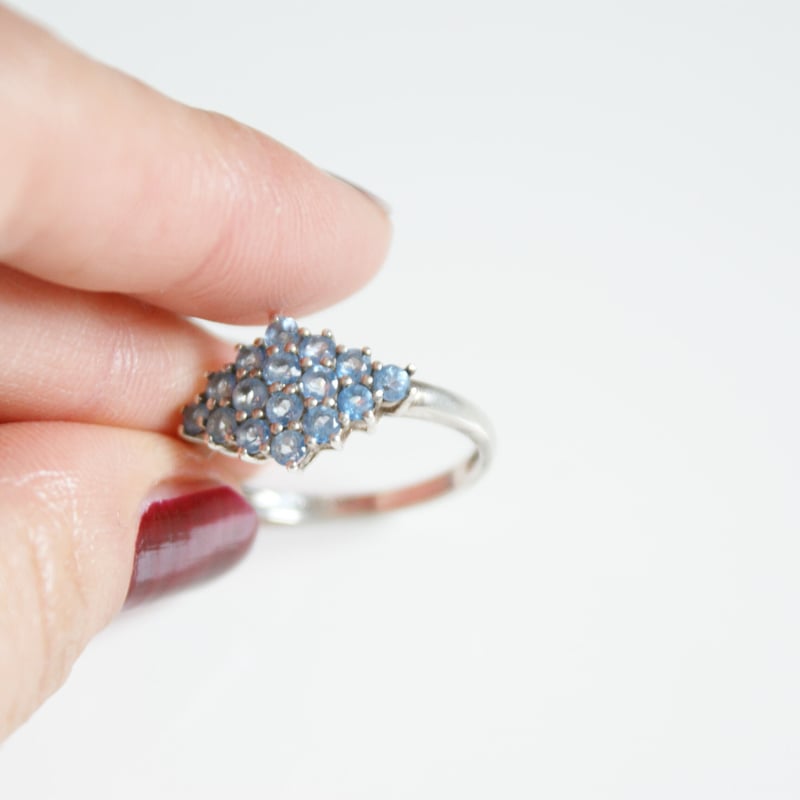 イギリス買付】SLV925 アパタイト リング指輪 / ヴィンテージ