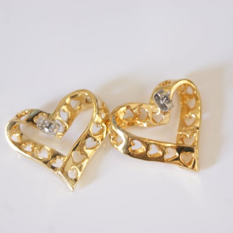 Special price【スペシャル プライス】AVON エイボン ハート 透かし リボン / ヴィンテージジュエリー・アクセサリー