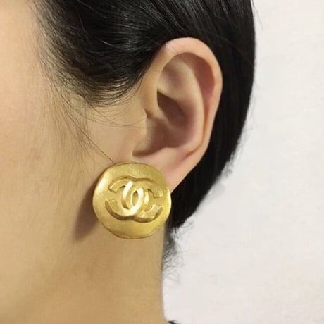CHANELシャネル ココマーク ゴールド イヤリング 箱BOX付き/ ヴィンテージジュエリー・アクセサリー