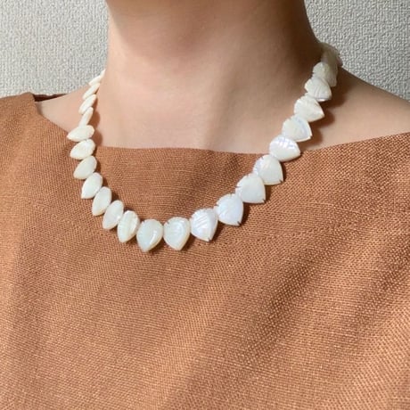 白蝶貝 シェル お魚フィッシュ ネックレス / ヴィンテージジュエリー・アクセサリー
