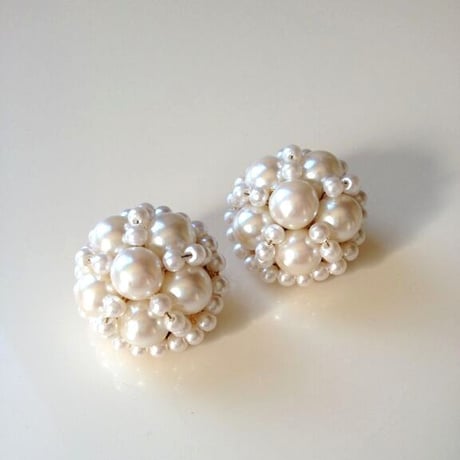 パールネックレス＆イヤリングセット / デッドストック 未使用品 / ヴィンテージアクセサリー