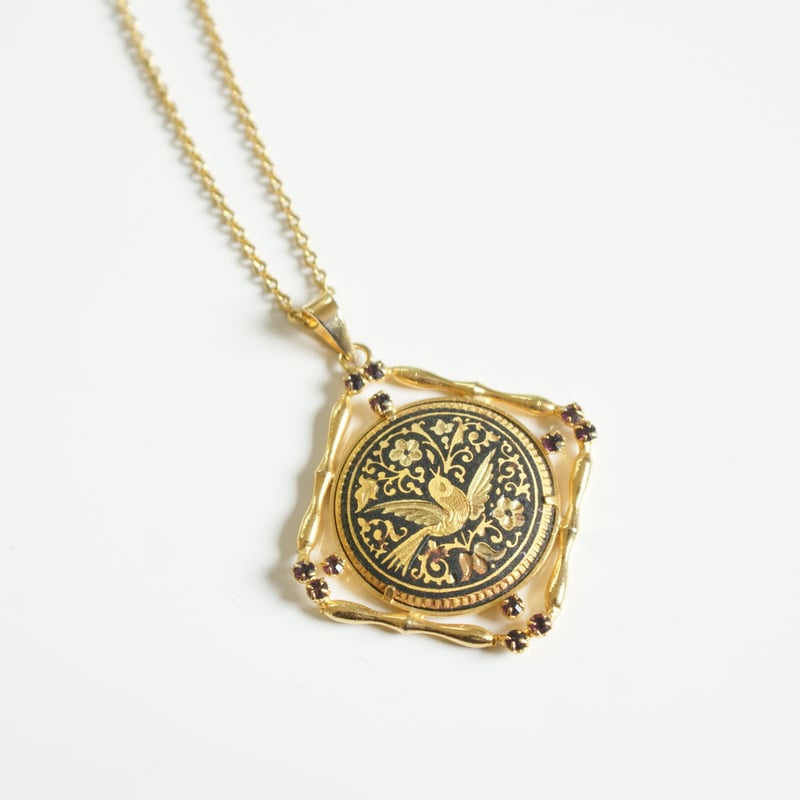 Damasquinadoダマスキナード スペイン製 トレド バード ネックレス