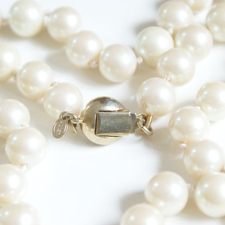 MONETモネ 大粒ガラスパール ロング ネックレス / ヴィンテージアクセサリー
