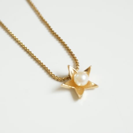 【New Vintage Stock】MARVELLAマーベラ スター星 パール ネックレス / ヴィンテージ・コスチュームジュエリー