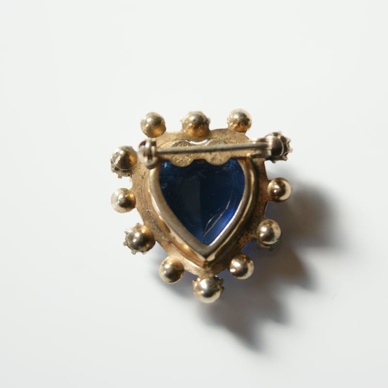 タイタニック サファイアブルー ハート ブローチ / ヴィンテージ