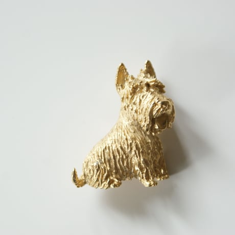 TRIFARIクラウントリファリ テリア犬ブローチ/ ヴィンテージアクセサリー・コスチュームジュエリー