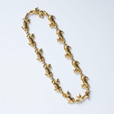 AVONエイボン　猫 キャット ゴールド チョーカーネックレス / ヴィンテージアクセサリー