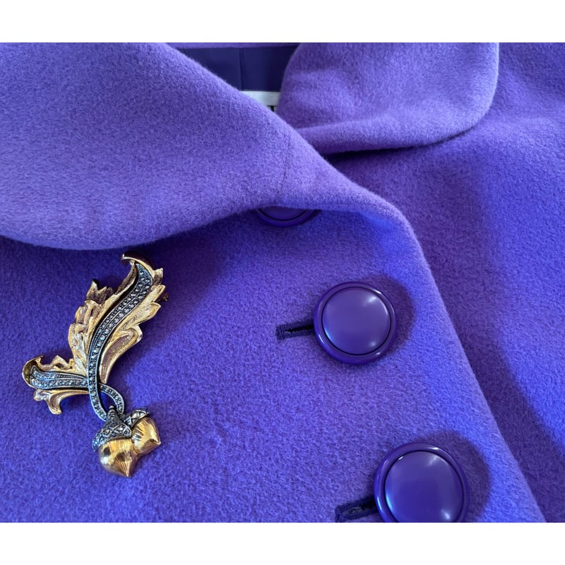 AVON エイボン どんぐり リーフ ビッグ ブローチ / ヴィンテージ