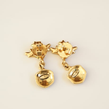 AVON エイボン どんぐり ラメエナメル ピアス/ ヴィンテージ・コスチュームジュエリー
