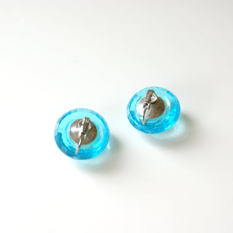Special price【スペシャル プライス】西ドイツ製 ブルービーズ キャンディー ネックレス&イヤリング セット / ヴィンテージ・コスチュームジュエリー