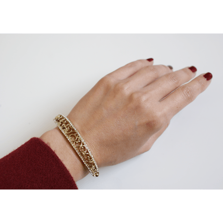 【アメリカ買付】NAPIERネイピア  ラインストーン バングル ブレスレット/ ヴィンテージ・コスチュームジュエリー