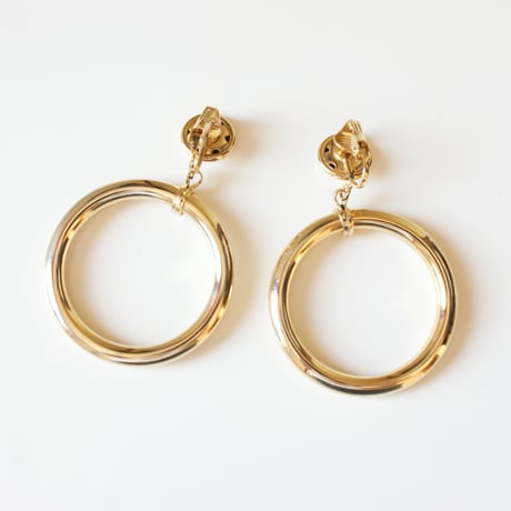 ゴールド フープ イヤリング / ヴィンテージアクセサリー