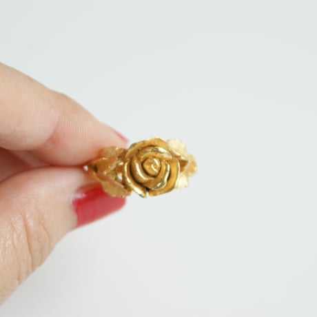 【アメリカ買付】薔薇 ローズ 指輪リング / ヴィンテージ・コスチュームジュエリー