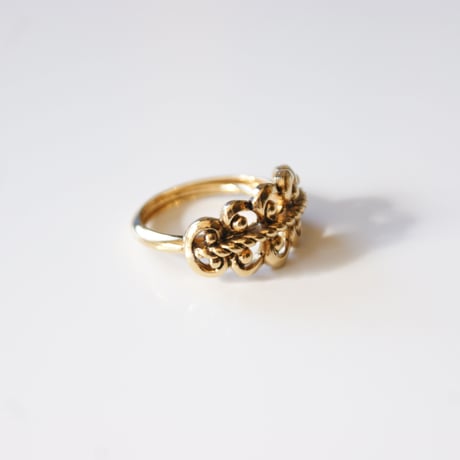 Special price【スペシャルプライス】AVONエイボンゴールド燻しリング / ヴィンテージジュエリー・アクセサリー