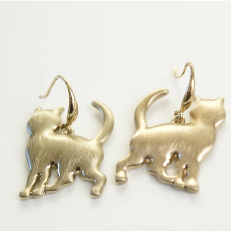 【フランス買付】Special price【スペシャルプライス】 フレンチキャット 猫 ピアス/ヴィンテージ・コスチュームジュエリー
