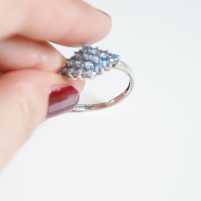 t*p様 古いアクセサリー　まとめ　ヴィンテージ他 イギリス買付】SLV925 アパタイト リング指輪 / ヴィンテージ