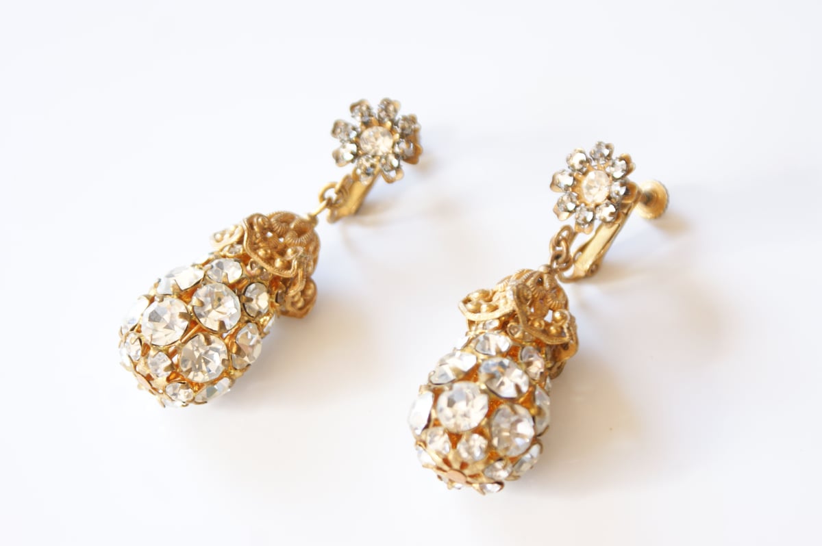 MIRIAM HASKELL リボンピアス MIRIAM HASKELL｜JULIEBRIDAL ブライダルアクセサリーレンタル＆販売