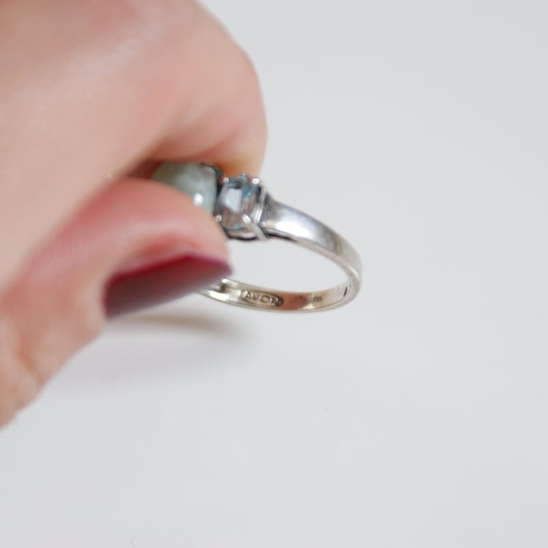 ヴィンテージ イスラエル シルバー コンビネーション リング 925