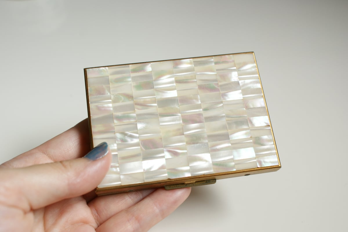 シェル マザーオブパール 白蝶貝 シガレットケース / ヴィンテージ