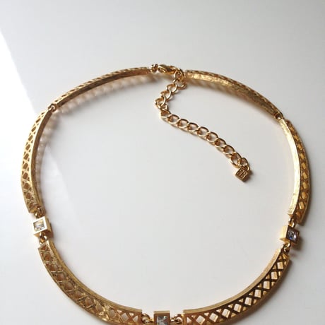 GIVENCHYジバンシー☆ゴールド透かし☆ヴィンテージネックレス