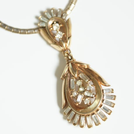 TRIFARIトリファリ アルフレッド・フィリップ  PAT.PEND ブローチ ネックレス/ ヴィンテージ・コスチュームジュエリー