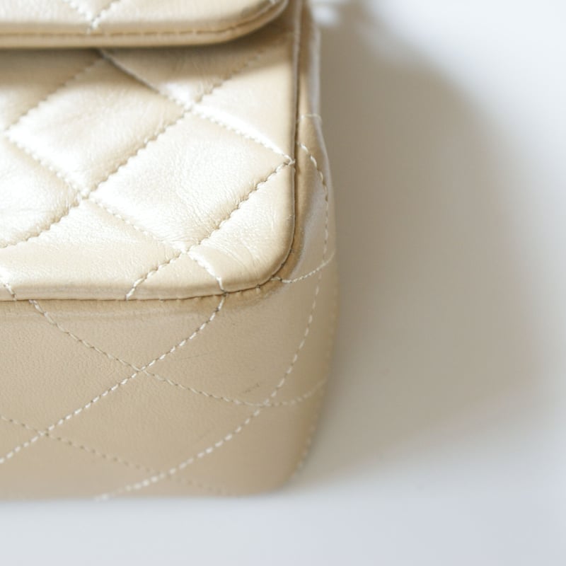 CHANEL　マトラッセ　ベージュ CHANELシャネル マトラッセベージュ 23 ダブルフラップ 箱BOX付