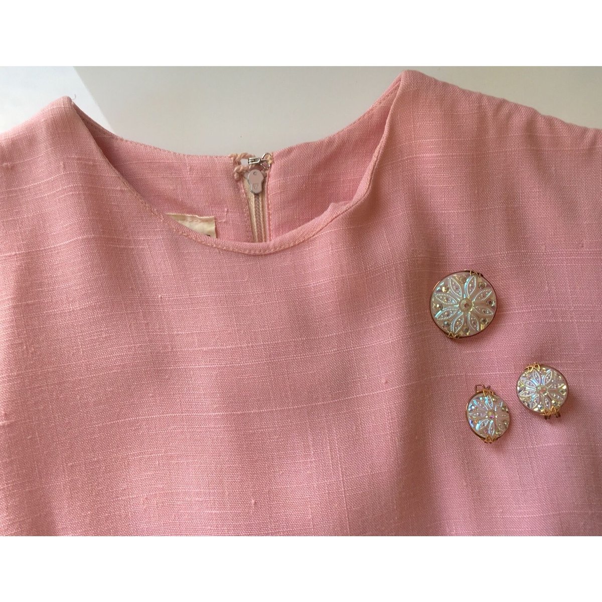 オーロラガラス ブローチ / ヴィンテージ・アンティークジュエリー