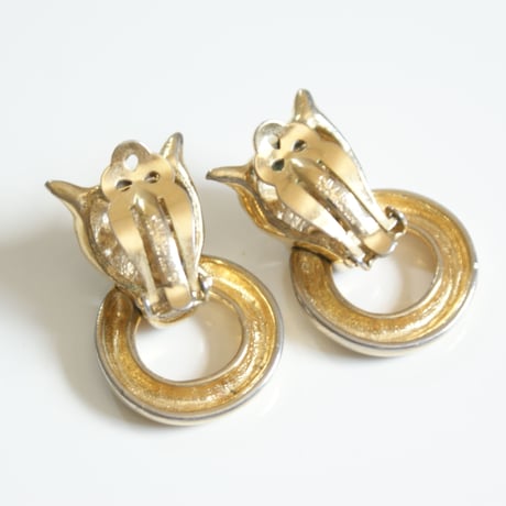 【フランス買付】GIVENCHYジバンシィ パンサー豹 イヤリング / ヴィンテージ・コスチュームジュエリー