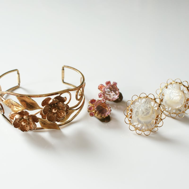 1970年フランス製のヴィンテージ9Kローズゴールドバングル 楽天市場】グッドウィル アンティーク ジュエリーゴールド バングル 9