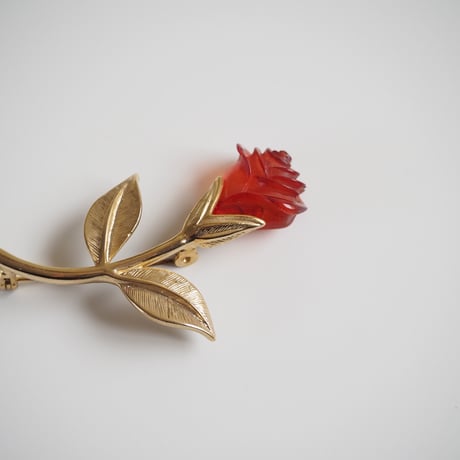 【アメリカ買付】ローズ 薔薇 ブローチ / ヴィンテージ・コスチュームジュエリー