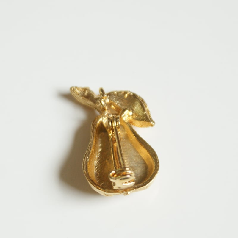 洋梨 ミニ ペンダント ブローチL/ ヴィンテージ・アンティーク