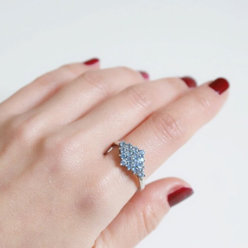 イギリス買付】SLV925 アパタイト リング指輪 / ヴィンテージ