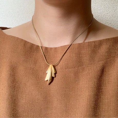 MONETモネ シンプル ゴールド ネックレス/ ヴィンテージジュエリー・アクセサリー