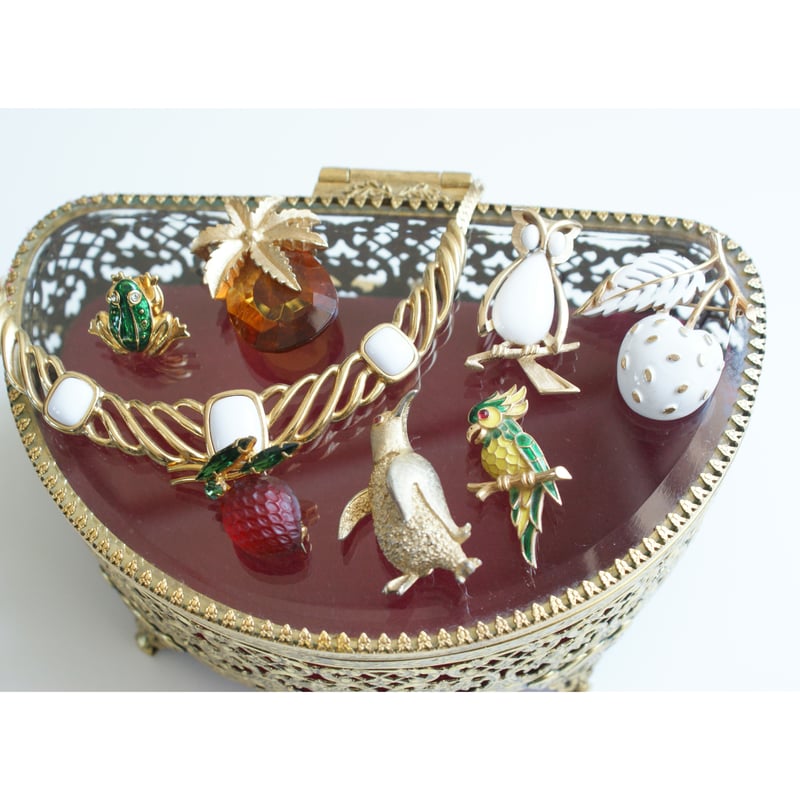 TRIFARI TM ホワイトルーサイト ネックレス / ヴィンテージ