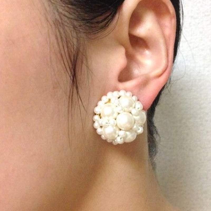 パールネックレス＆イヤリングセット / デッドストック 未使用品 