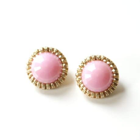 Special price【スペシャル プライス】バービーピンク ルーサイト イヤリング / ヴィンテージアクセサリー