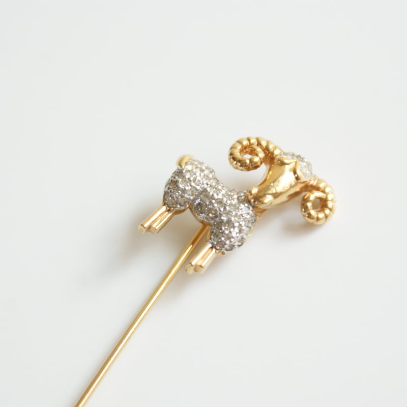 PANETTA パネッタ 羊 ラインストーン ハットピンブローチ