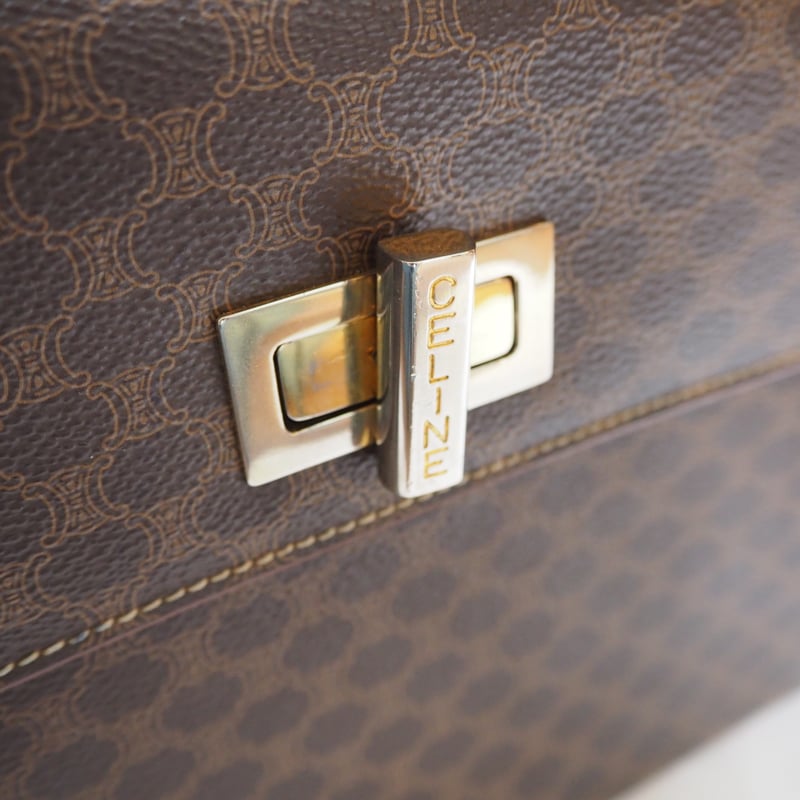 CELINE セリーヌ マカダム ターンロック ハンドル バッグ