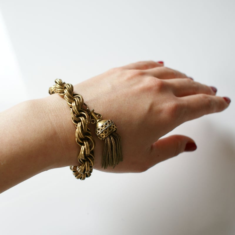 GERMANYドイツ製 チェーン タッセル ブレスレット/ ヴィンテージ