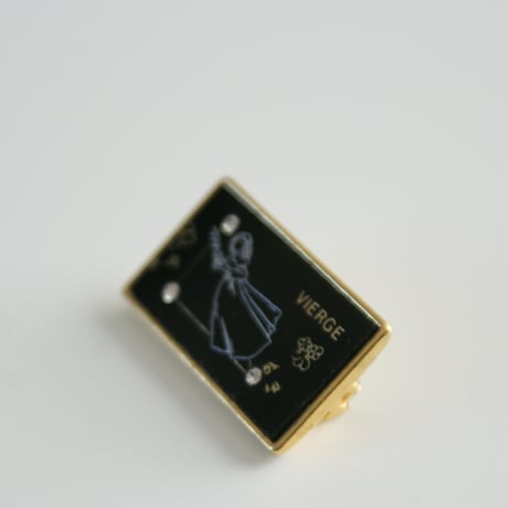 【フランス買付】Special price【スペシャルプライス】ゾディアック 星座 VIERGE 乙女座 ブローチ/ ヴィンテージ・コスチュームジュエリー