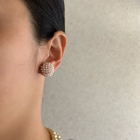 AVONエイボン パステルピンク パール イヤリング / ヴィンテージジュエリー・アクセサリー