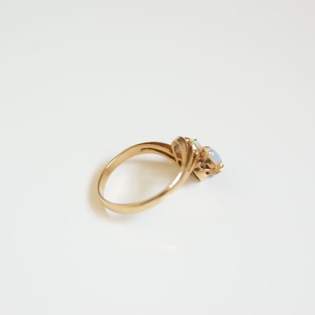 K18YG ３オパール リング指輪 / ヴィンテージジュエリー・アクセサリー